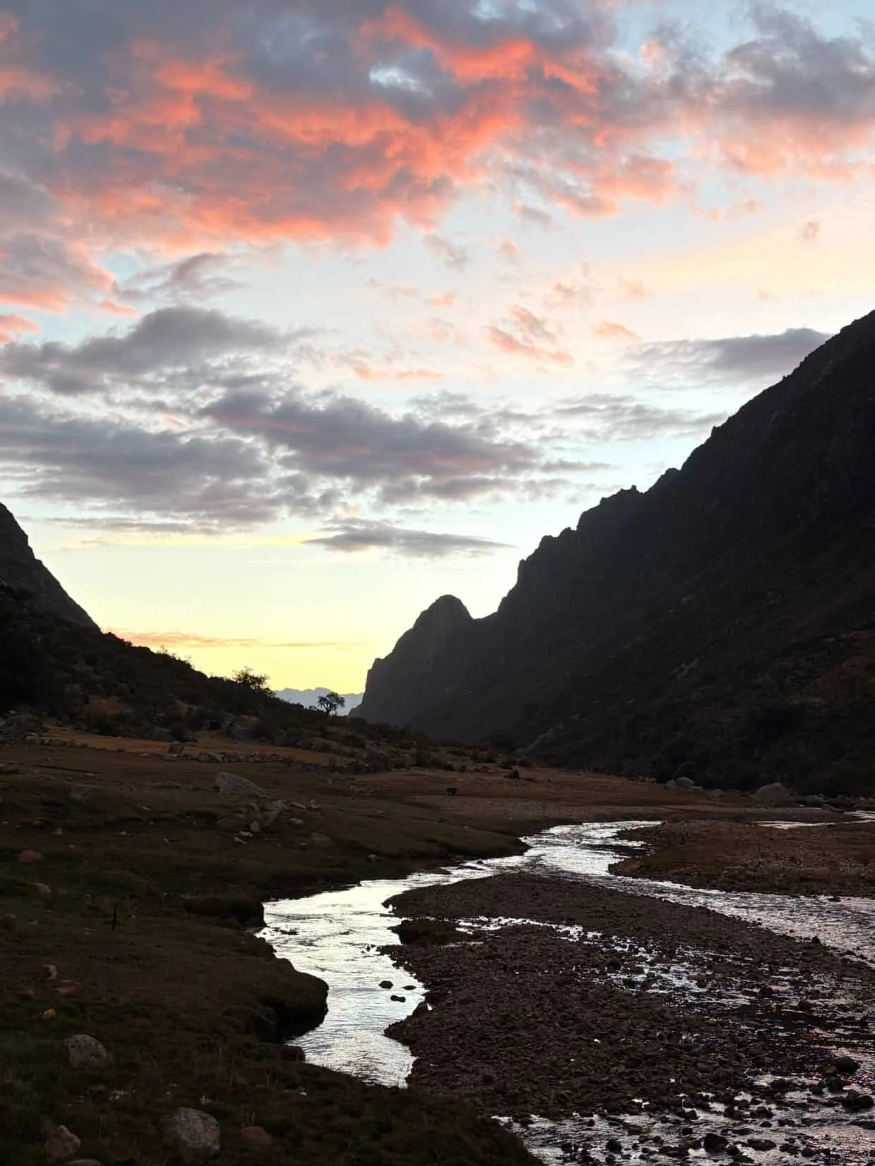 Le dernier soleil sur la vallée